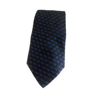 Peter Thomas by Superba Men's Neck Tie Silk 56" L 4" W USA Made Black Blue